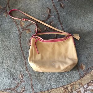 Light brown coach shoulder bag